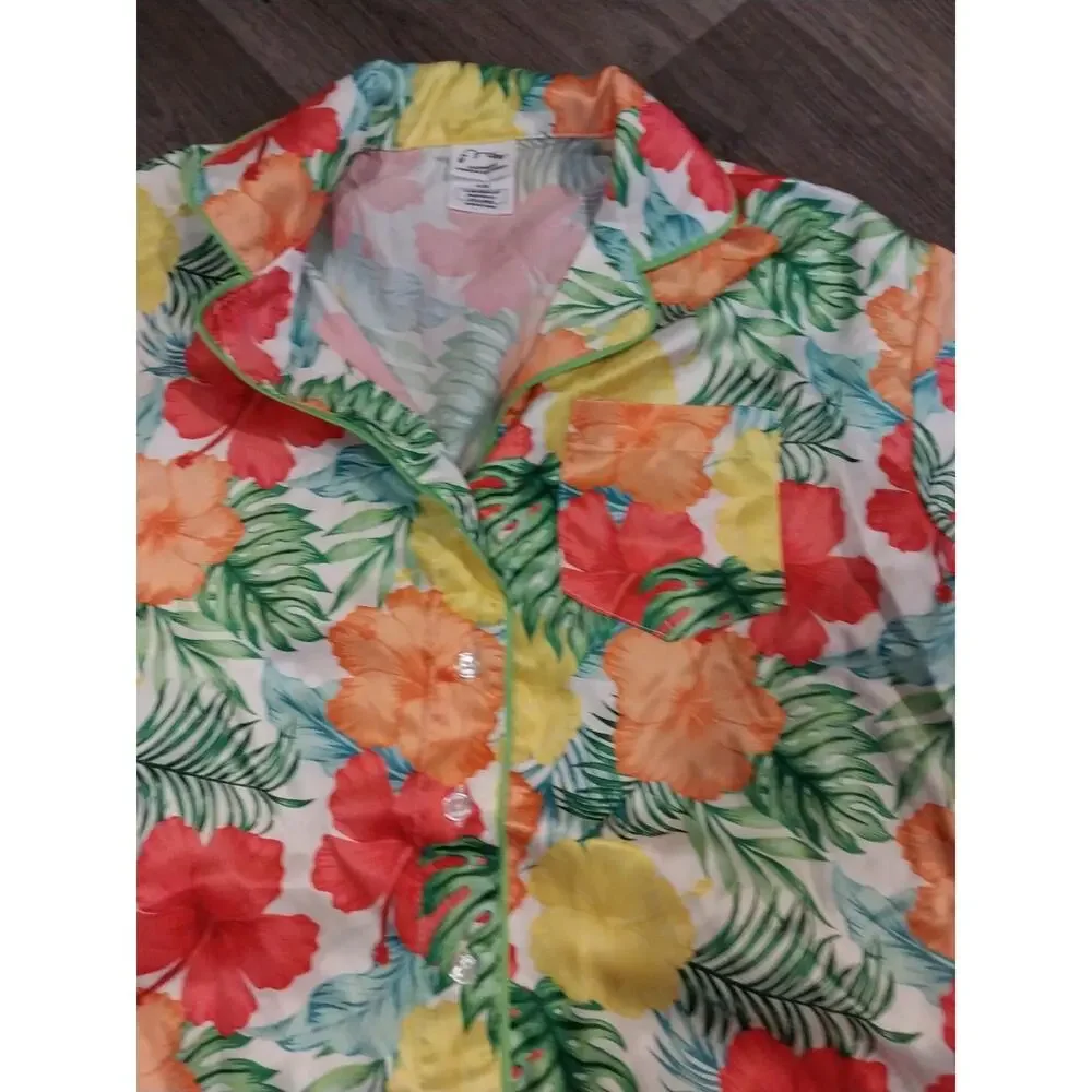 Girls Art Class Hawaiian Sleepwear Size 8 Top Size 10/12 Short Set NWOT